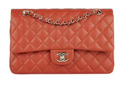 Chanel Double Flap Bag, Caviar, Red/Brown,14413996(2010/11), 2*